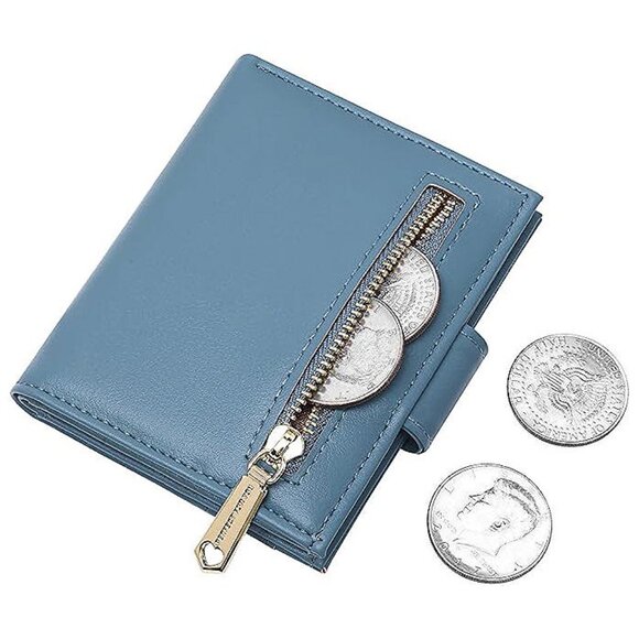 Small Wallets for Women Blue B - Picture 5 of 7
